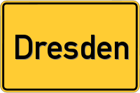 Straßenschild Dresden