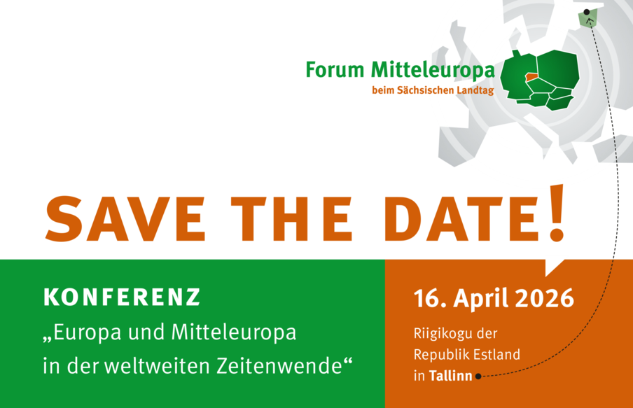 Ansicht Save-the-date-Flyer zum Forum Mitteleuropa 2026