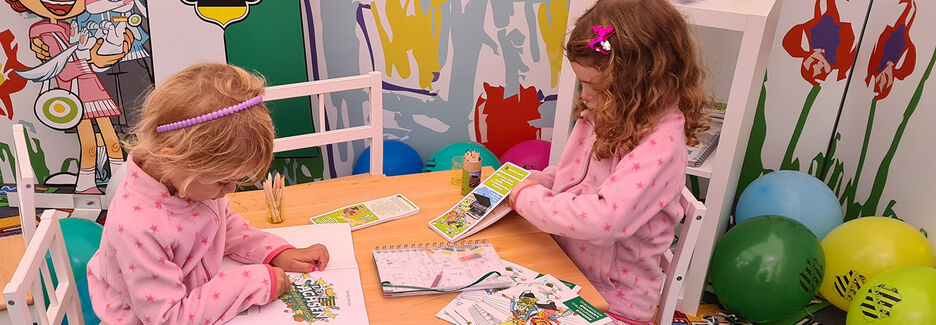 Kindermalecke im Landtagszelt