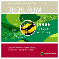 Heft 75: Festschrift zur Feierstunde "30 Jahre Sächsische Verfassung" am 18. Mai 2022