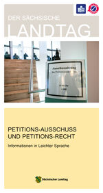 Faltblatt Petitions-Ausschuss und Petitions-Recht - Informationen in Leichter Sprache