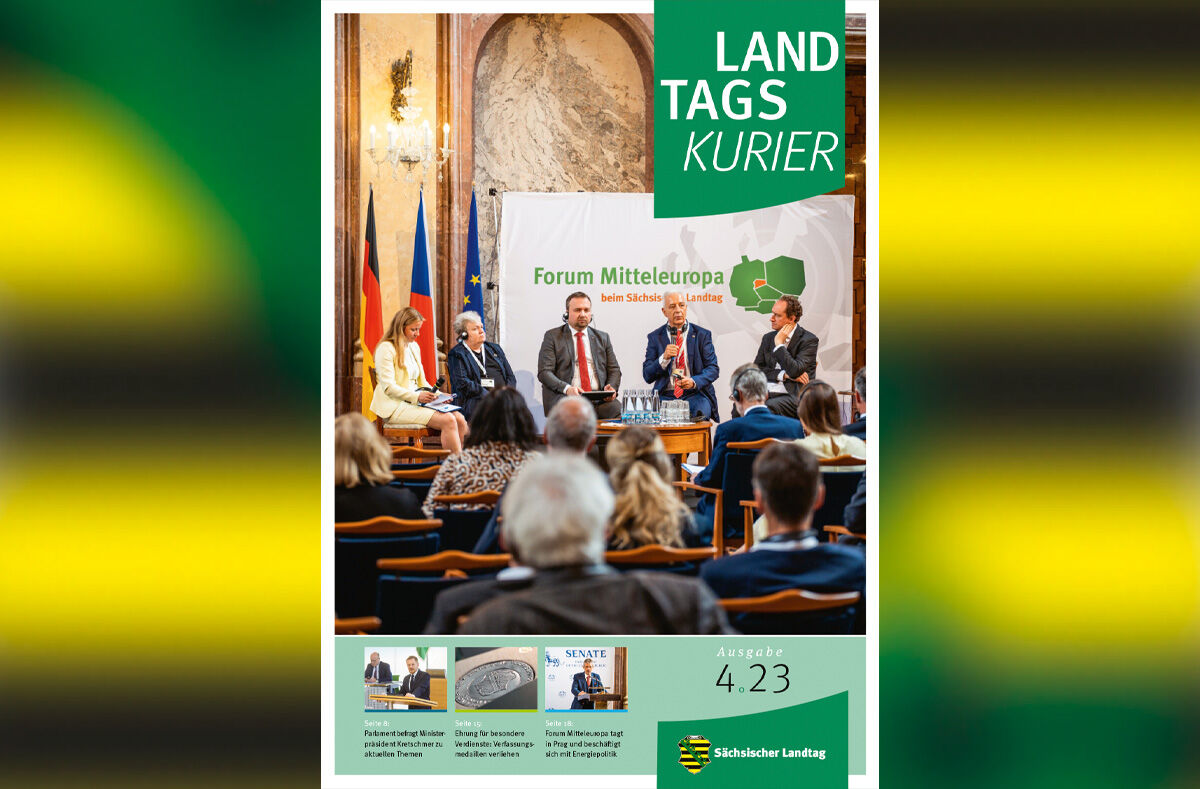 Podiumsdiskussion auf dem vom Sächsischen Landtag organisierten Forum Mitteleuropa in Prag am 23. Mai 2023