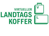 Das Logo des Virtuellen Landtagkoffers.