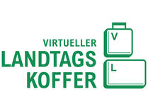 Das Logo des Virtuellen Landtagkoffers.
