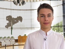 Screenshot aus einem Video mit Jugendreporter Ben