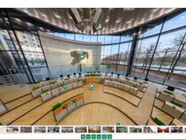Screenshot aus dem virtuellen Rundgang, Plenarsaal
