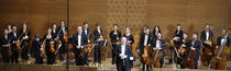 Neue Jüdische Kammerphilharmonie Dresden mit ihrem künstlerischen Leitung, Michael Hurshell