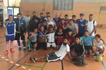 Gruppenfoto der Teilnehmer des Fairplay-Soccer-Turnier in Olbernhau/Erzgebirge