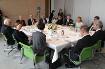 Arbeitsfrühstück mit Spitzenpolitikern des Sächsischen Landtags