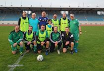 Mannschaftsfoto des FC Landtag zum Trainingsauftakt der Spielsaison 2019