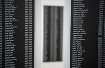 Namensstelen der Opfer des Holocausts der ehemaligen Landesanstalt Großschweidnitz