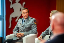 Podiumsteilnehmer Thomas Peters, Hauptmann der Reserve, Bürgermeister der Stadt Bad Gottleuba-Berggießhübel