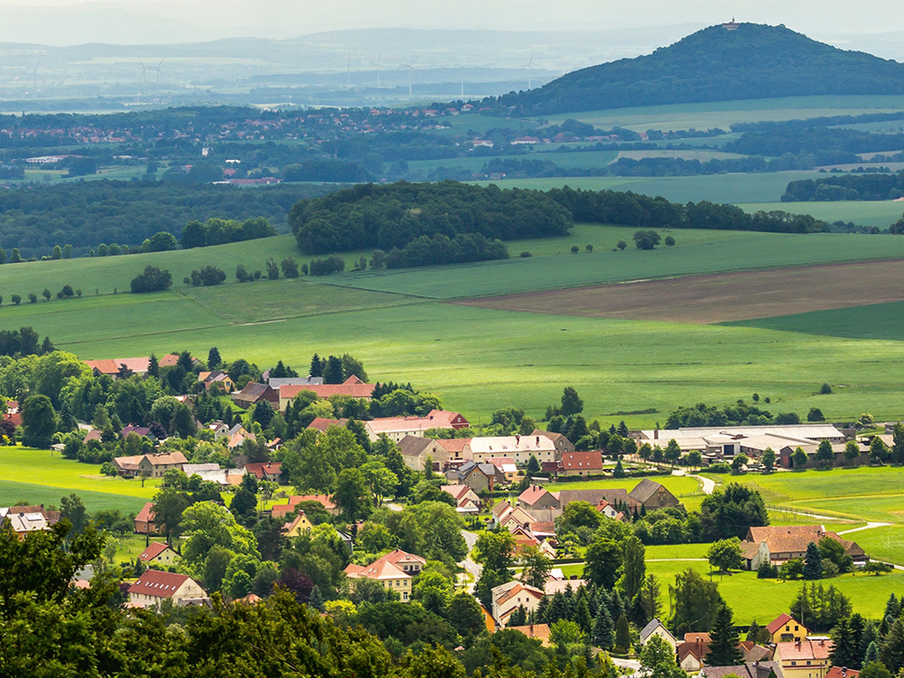 Blick vom Hochstein auf die Landeskrone